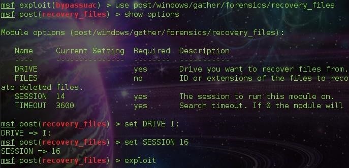 SPLOIT: Forensics with Metasploit ~ ( Recovering Deleted Files )