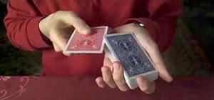 Do a "color-changing deck" trick with gimmick cards