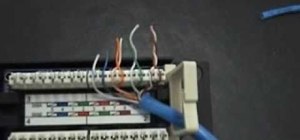 Punch down a 12 port patch panel