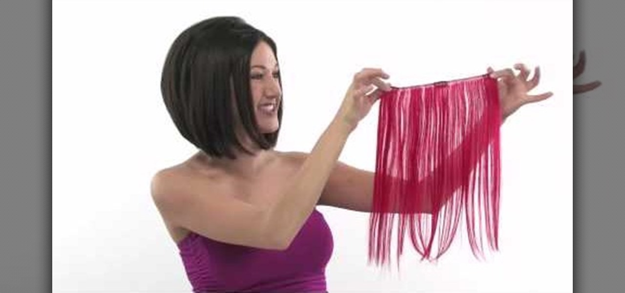 How to Get instant color highlights with hair extensions « Hairstyling ::  WonderHowTo