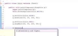 Draw geometric shapes when programming in Java