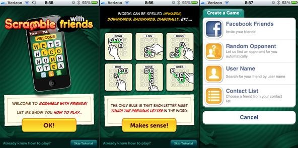 Scramble with Friends: Zynga's Newly Released Word Game for iOS
