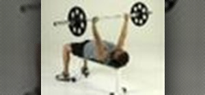 Tone your chest with a barbell bench press exercise