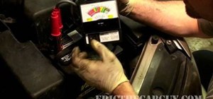 Load a testing battery in your car