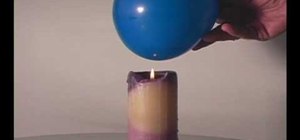 Do the "fireproof balloon" magic trick