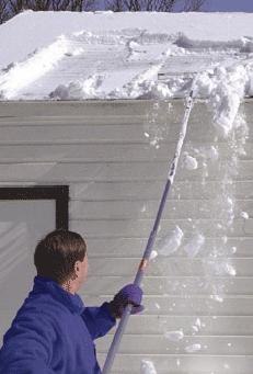 How to Use a Roof Rake (Removing Snow & Ice from Your Home's Rooftop)