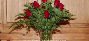 Arrange a dozen red roses for Valentine's Day