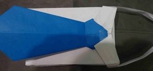 Create a business shirt and tie origami gift basket