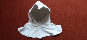 Sew the hood for an Altair for Assassin's Creed costume