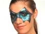 Create a glamorous Halloween bat makeup mask