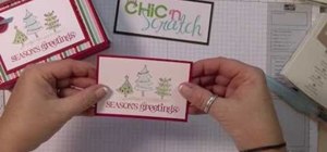 Make a candy cane striped Christmas card box