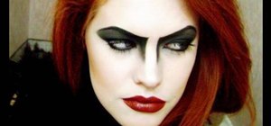 Create Dr. Frank N Furter's makeup look from "Rocky Horror" for Halloween