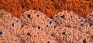 Crochet a seashells pattern for left handers