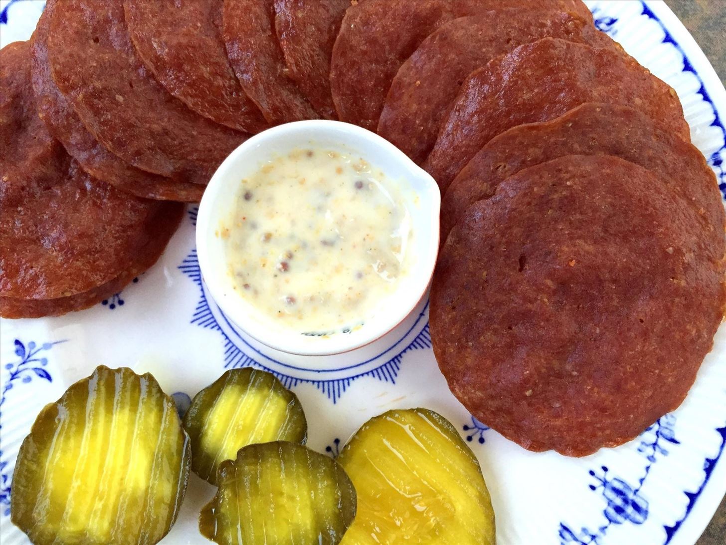 Turn Salami Slices into Crispy, Savory Snack Chips You Can Dip