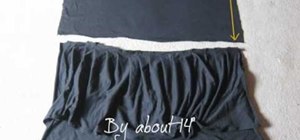 Sew a simple flouncy high-waisted skirt