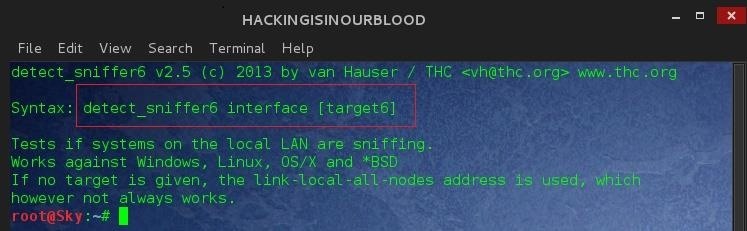 HIOB: Detecting a Sniffing Device on a Network