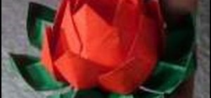 Make an origami lotus flower