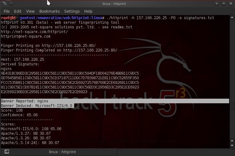 Hack Like a Pro: How to Fingerprint Web Servers Using Httprint