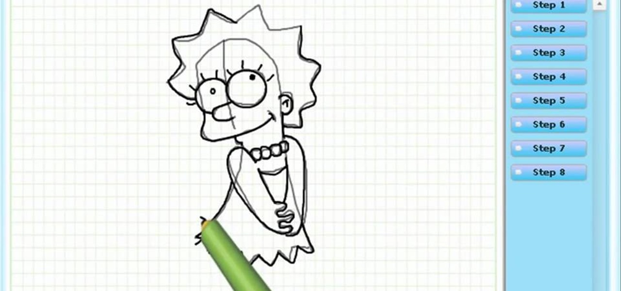 Draw Lisa Simpson (the Simpsons)
