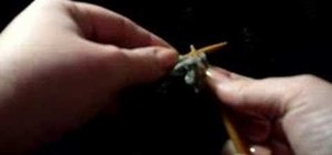 Bind off a knitting needle to finish knitting