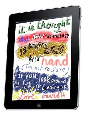 Famous Artist David Hockney Gives iPad a Big Thumbs-Up