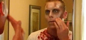 Apply zombie makeup for holidays and film