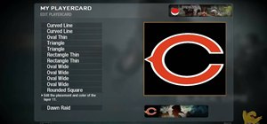 Make your emblem on Call of Duty: Black Ops look like the Chicago Bears logo