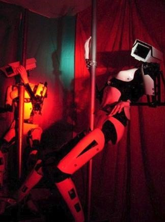 PAARRRTY! Robo-Drummers and Pole Dancing Stripper Bots