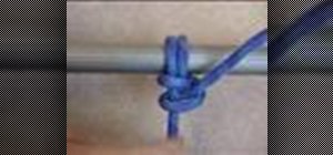Tie an anchor bend or fisherman's bend knot