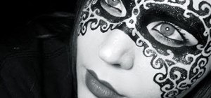 Create a Moulin Rouge inspired mask of mystery for Halloween