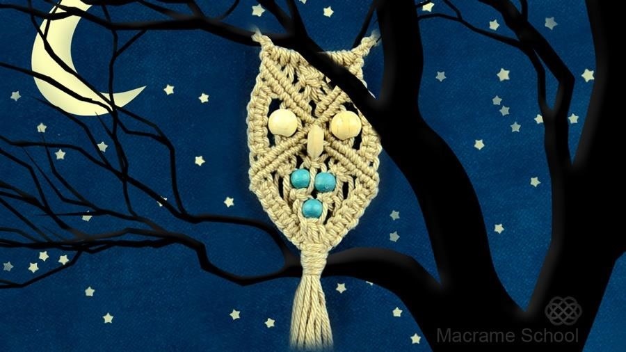 How to Make a Macrame Owl - Necklace