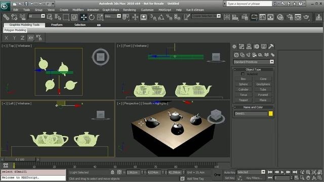 Create & manipulate shape lights in 3ds Max 2010
