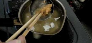 Make a traditional Japanese miso soup