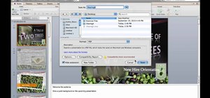 Save a slideshow as a PDF in Microsoft PowerPoint for Mac 2011
