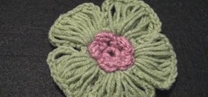 Crochet a radiant flower
