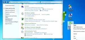 Create quick control panel shortcuts in Windows 7