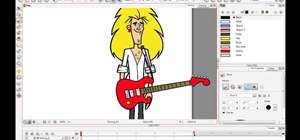 Draw an 80's rockstar character in Toon Boom Animate
