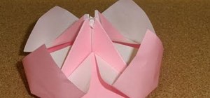 Fold a pink origami peony for Valentine's Day or spring