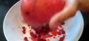Open a pomegranate