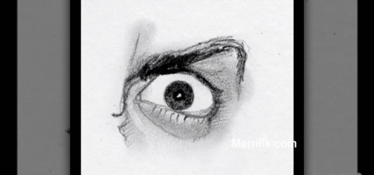 How to Master drawing an angry human eye in two minutes