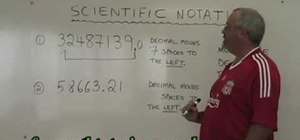 Convert large numbers into scientific notation