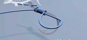 Tie a sliding snell fishing knot