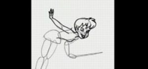 Draw the cartoon character Tinkerbell from Peter Pan