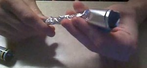 Make a foil pipe