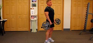 Perform a hang-clean to build your traps and shoulders