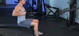 Work your back muscles with narrow grip seated rows