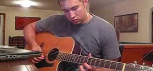 Play "For What It's Worth" on acoustic guitar