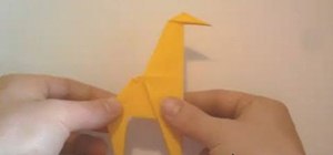 Fold a giraffe out of origami