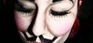 Create a Guy Fawkes / V for Vendetta mask with makeup