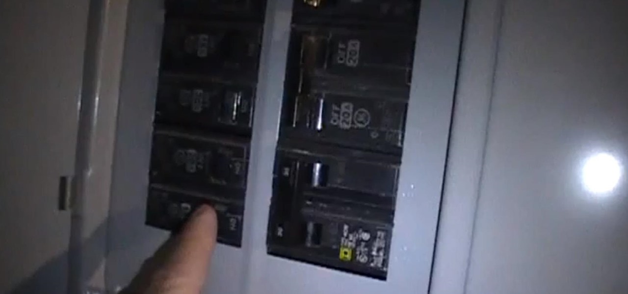 Reset a Tripped Circuit Breaker Switch on a Fuse Box Panel